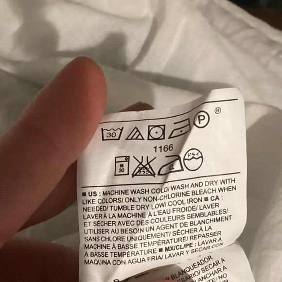 Old Navy Womens Skirt Sz L Elastic Waist Linen Blend Nautical Blue White Striped - Picture 5 of 6